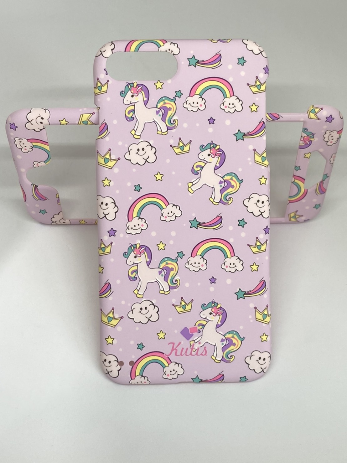 เคสคูทิส(Kutis)เคสไอโฟน7พลัส,8พลัส(ลายม้าโพนี่สีม่วงอ่อน)มาใหม่ เคสประกบหน้า-หลัง เคสเรืองแสง เคสลายวินเทจ ร้านSuperhero Klongthom