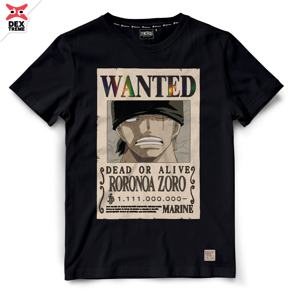 เสื้อวันพีซ One Piece Wanted Zoro