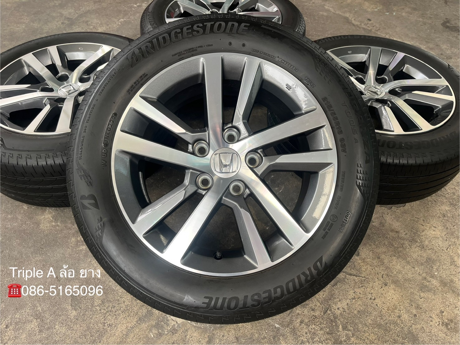 ✨ล้อแม็กป้ายแดง✨Honda Civic FE รุ่นใหม่ ขอบ 16 พร้อมยาง 215-55-16 Bridgestone💥ปี 22💥