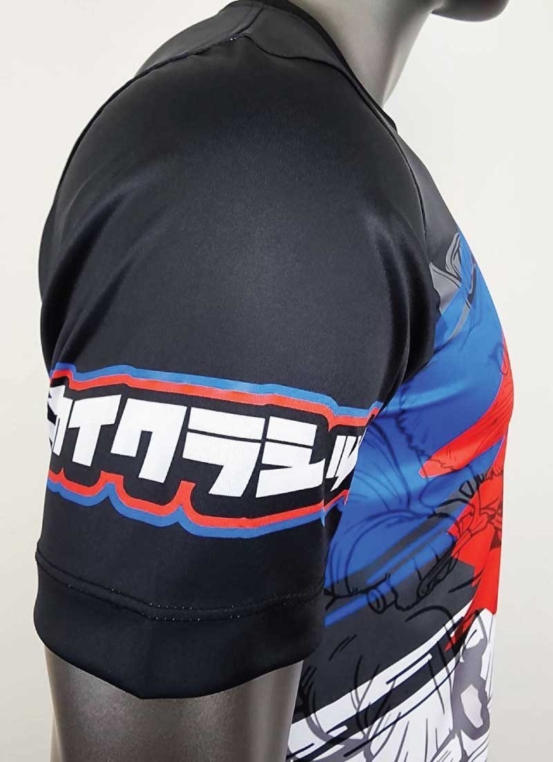 เสื้อกีฬาไมโครเรียบ ทั้งตัว สกรีนลาย แมวคลาสสิค