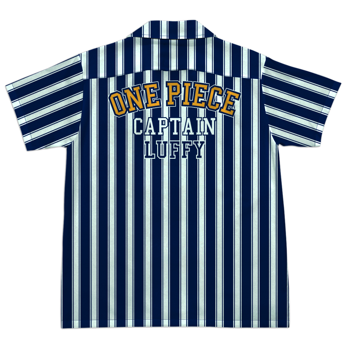 เสื้อฮาวายวันพีซ Hawaii shirt One Piece Captain Luffy Strip