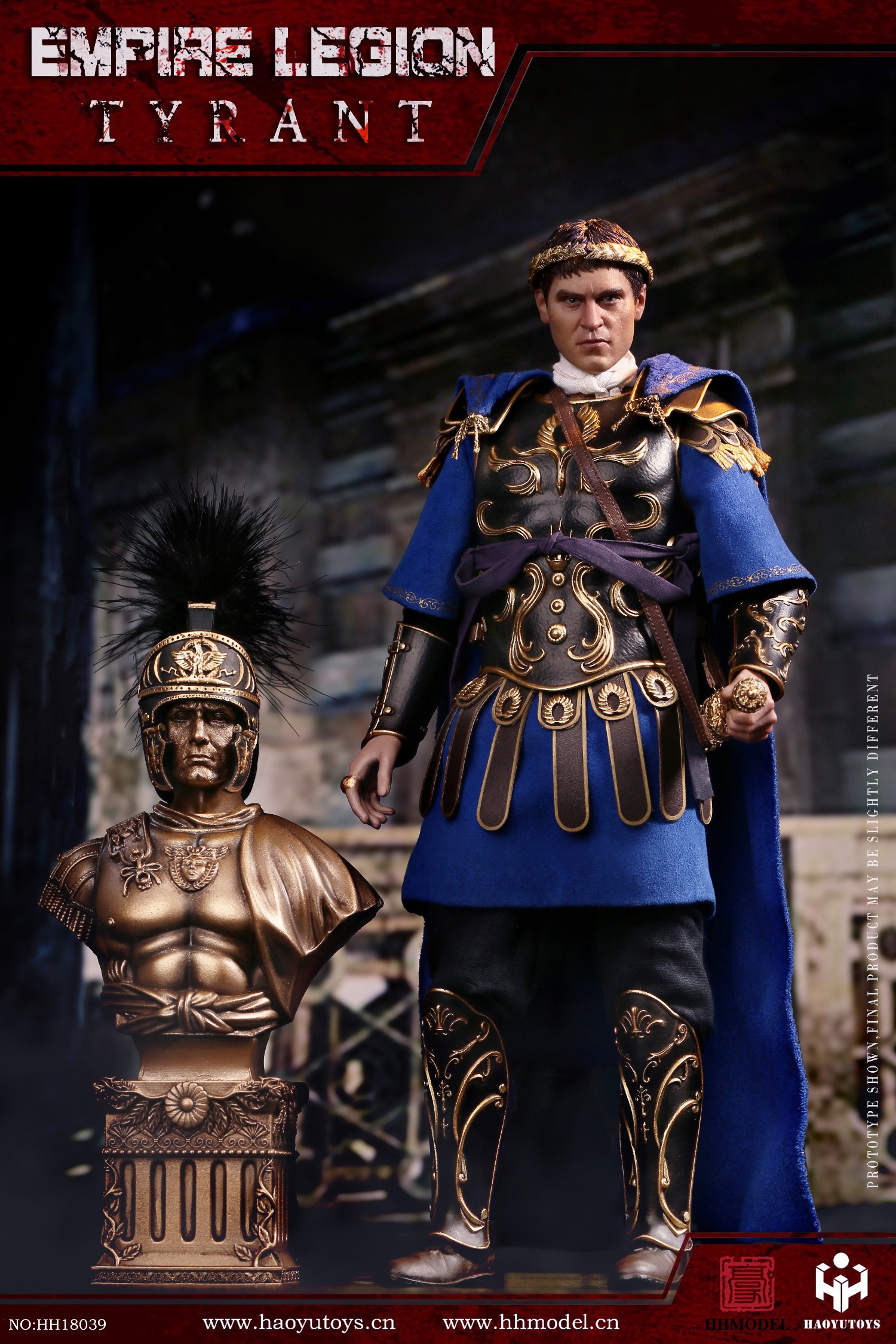 HHmodel x HaoYuTOYS HH18039 1/6 Imperial Legion-Tyrant Black Gold Deluxe Edition
