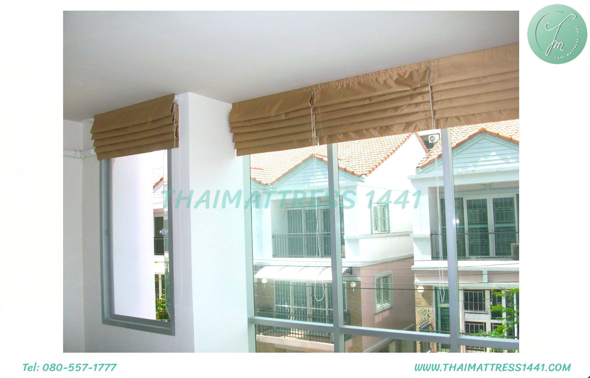 ผ้าม่านพับกันแสงแดด & UV : Roman Blind