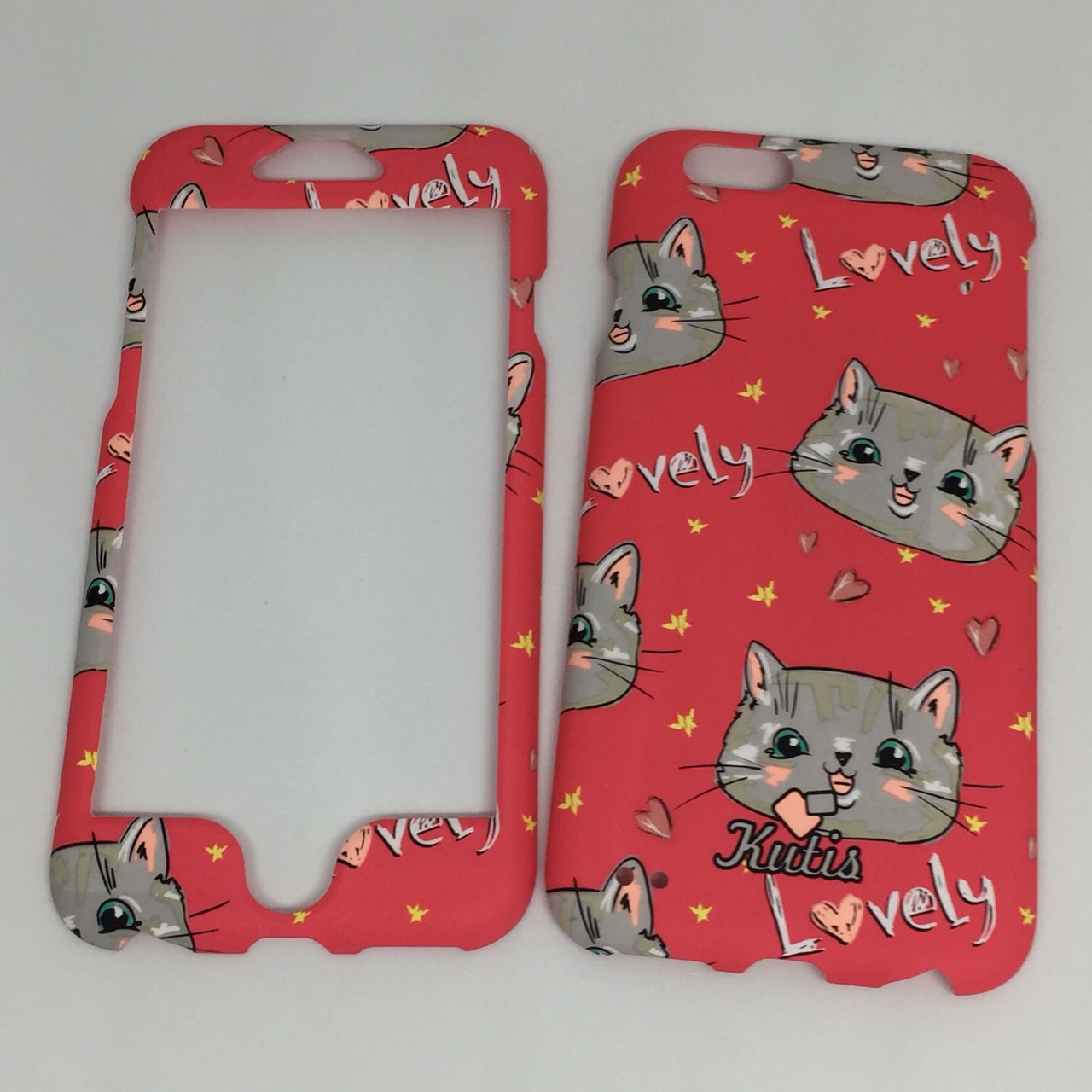 เคสคูทิส (Kutis) ไอโฟน6,6S(ลายหน้าแมวใหญ่สีแดง)มาใหม่