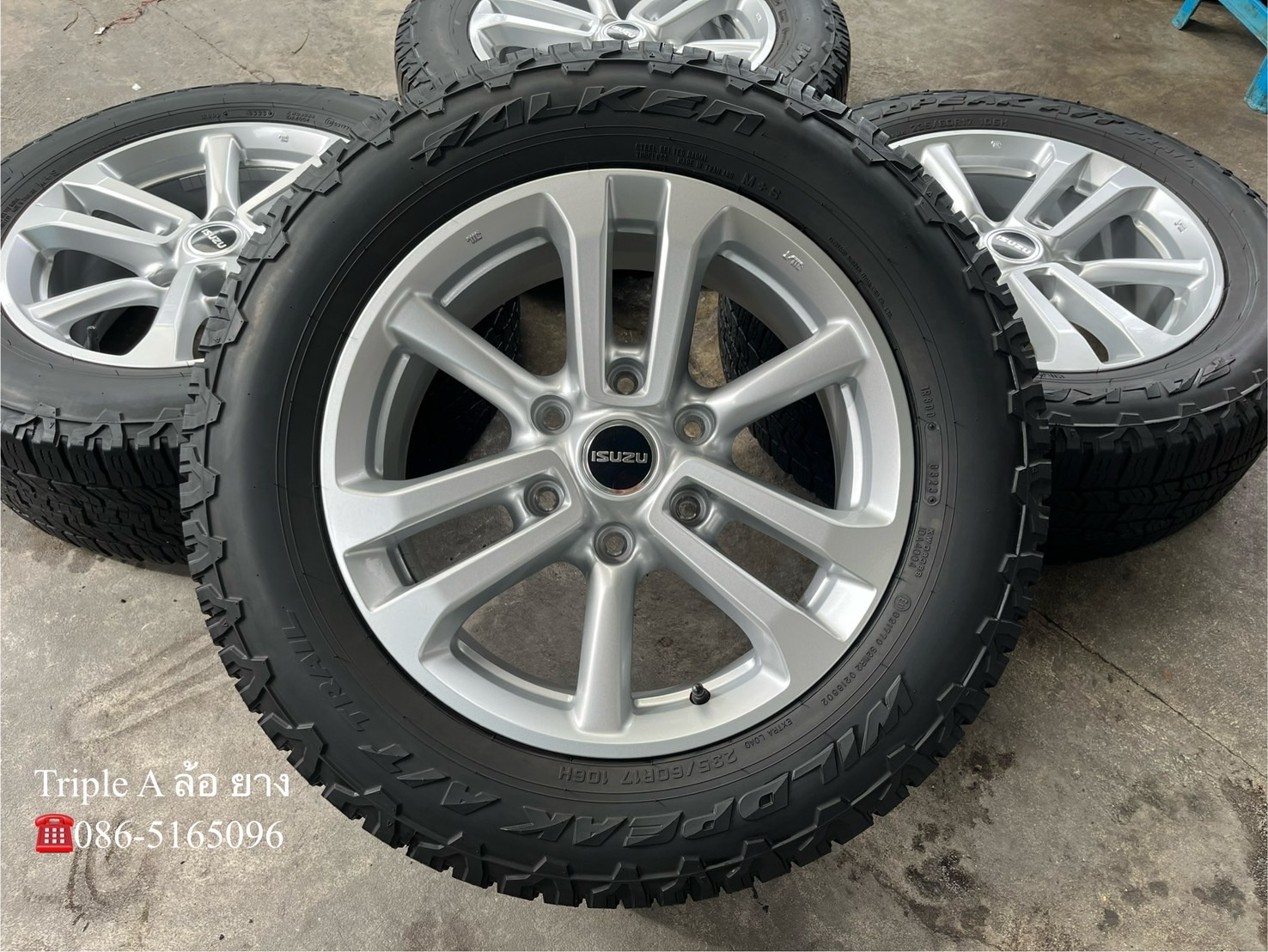 ✨ล้อแม็กป้ายแดง✨ISUZU D-Max ขอบ 17 พร้อมยาง 235-60-17 FALKEN🌟ปี 23🌟สวยกริ๊บ💖