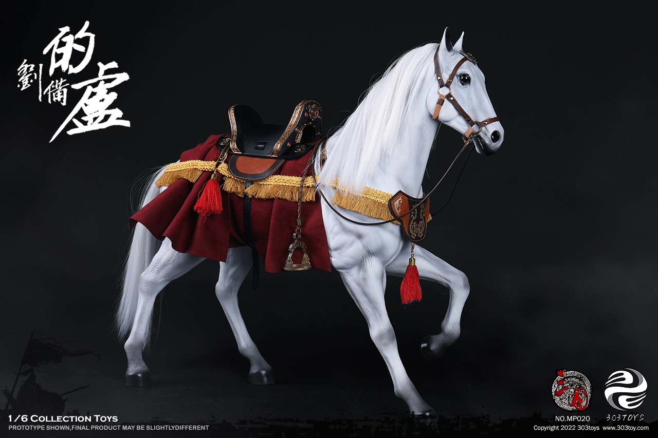 303TOYS MP019 + MP020 1/6 THREE KINGDOMS SERIES - LIU BEI XUANDE (EXCLUSIVE COPPER VERSION) + DILU THE STEED OF LIU BEI