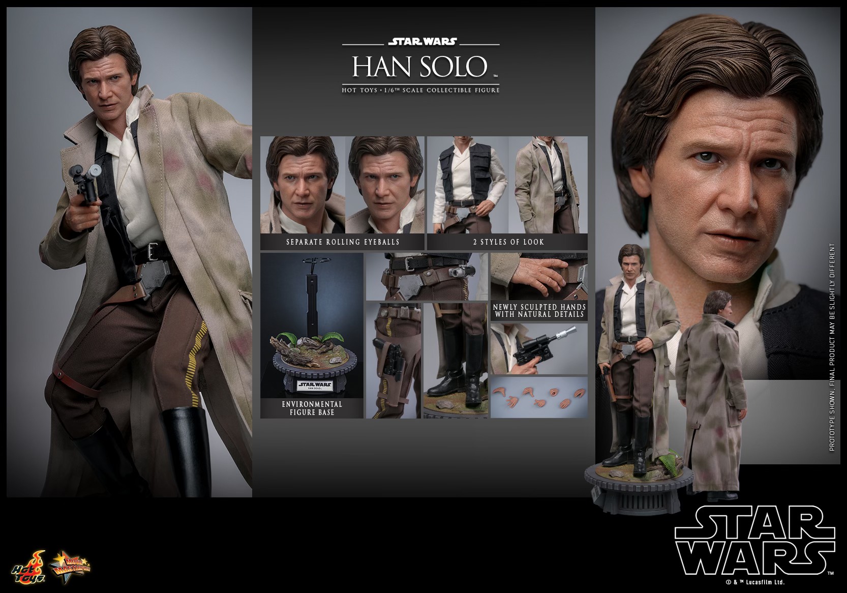 Hot Toys MMS740 1/6 Star Wars: Return of the Jedi™ - Han Solo™