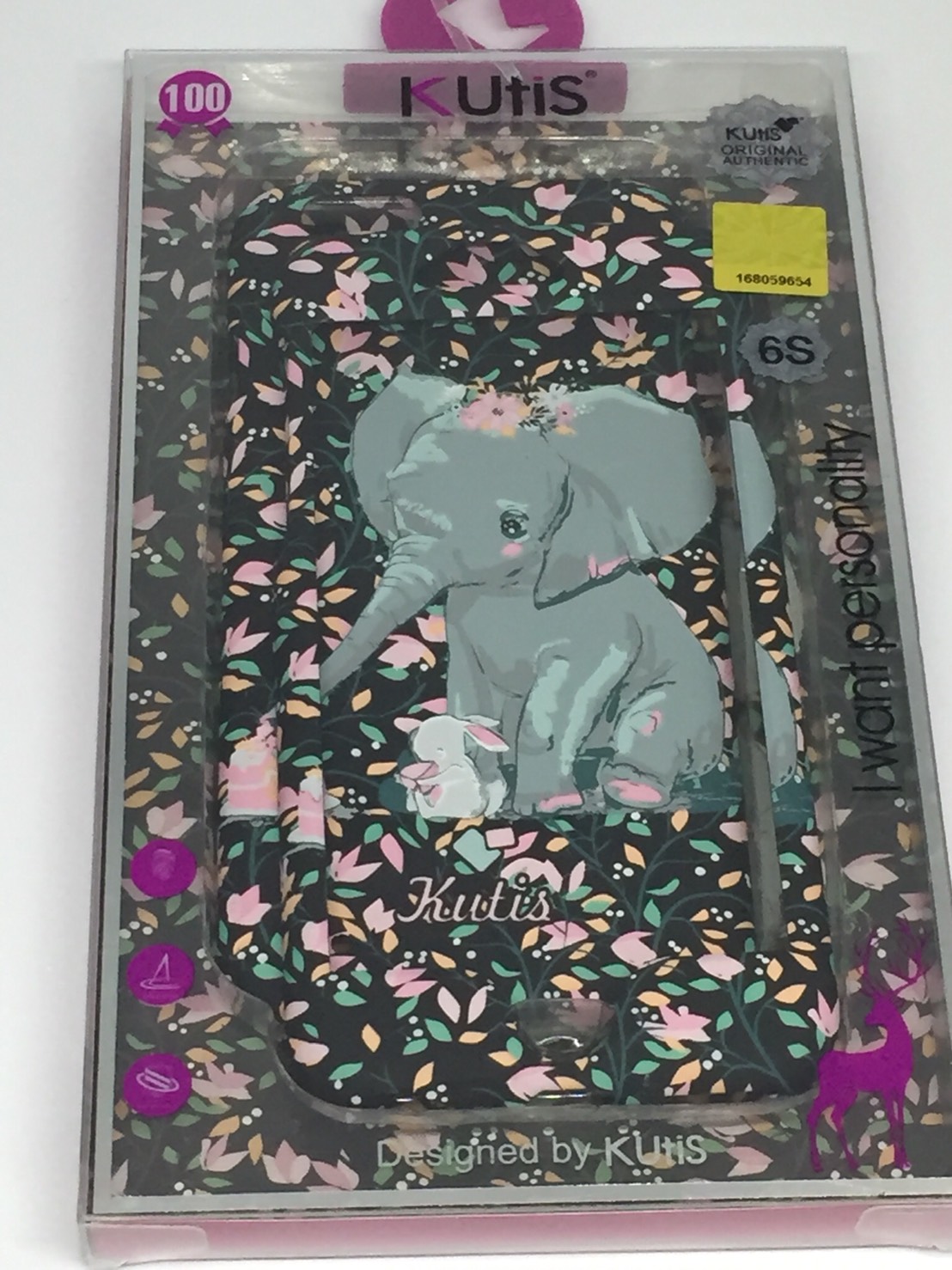 เคสคูทิส (Kutis) ไอโฟน6,6S(ลายช้างน้อยนั่ง)