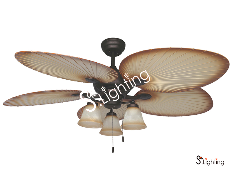 พัดลมโคมไฟ WINFAVOUR SC03-1 สีสนิม (Rusty)