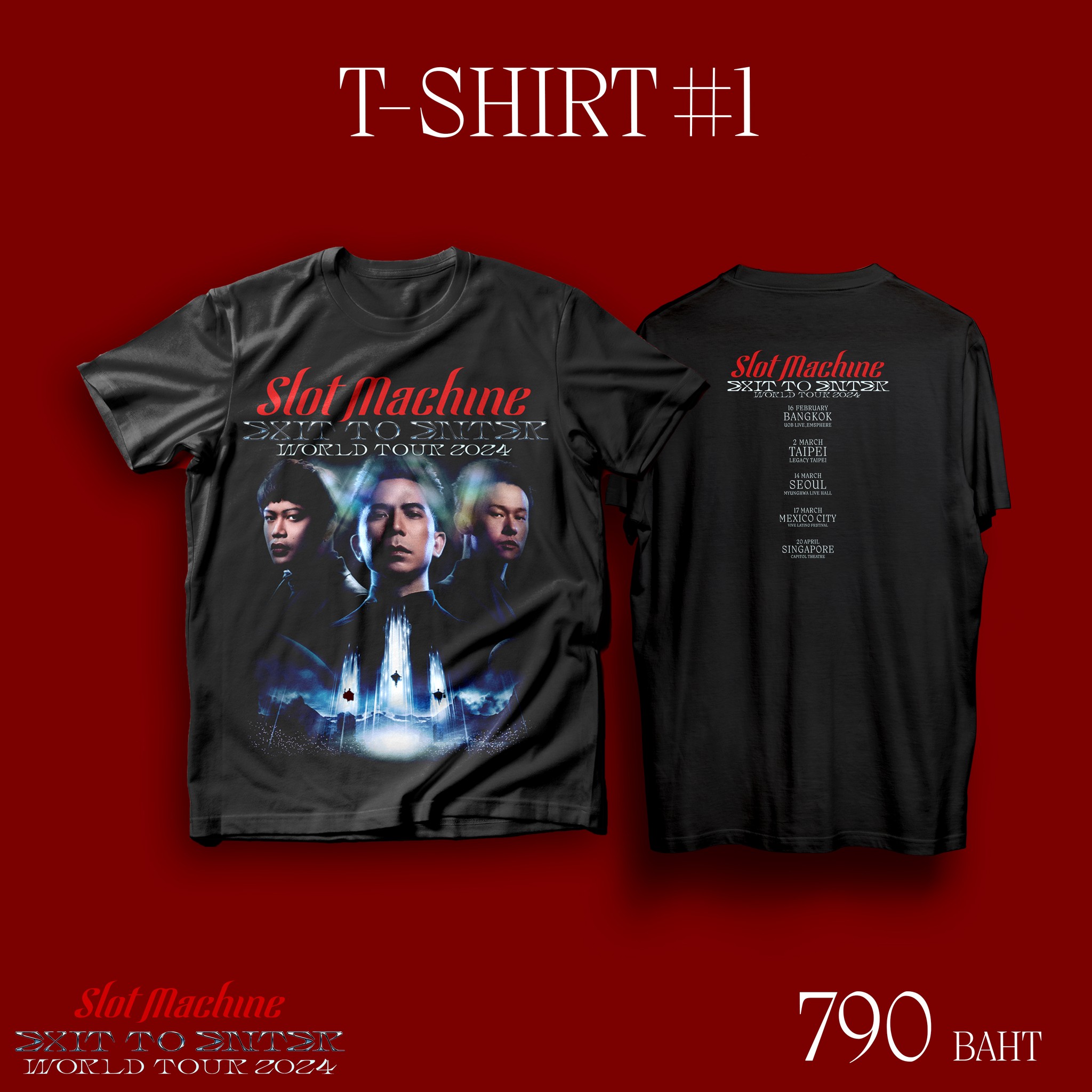 T-SHIRT : SLOT MACHINE - EXIT TO ENTER #1