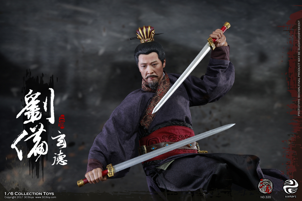 303TOYS NO.320 220 120 THREE KINGDOMS SERIES - LIU BEI A.K.A XUANDE (ARMED VERSION)