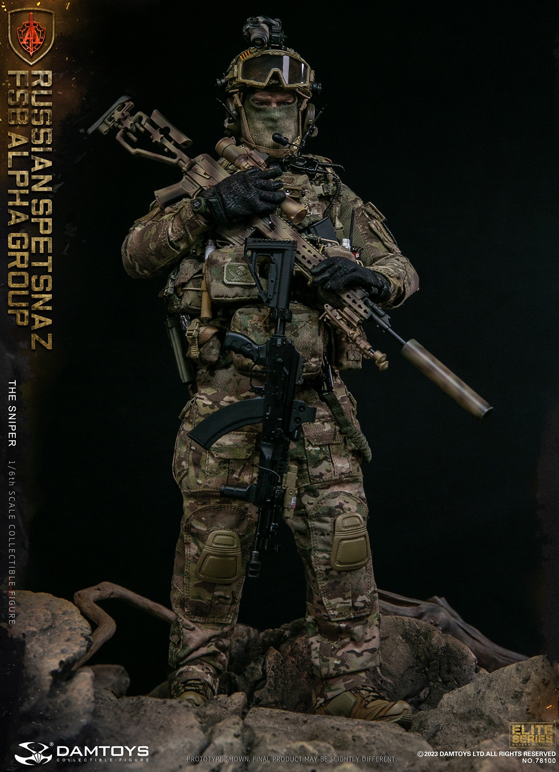DAMTOYS 78100 1/6 RUSSIAN SPETSNAZ FSB ALPHA GROUP - THE SNIPER