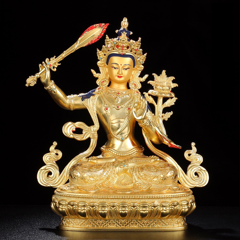 พระมัญชุศรีโพธิสัตว์ผู้อุปถัมภ์ของพระสูตร(Manjushri Samantabhadra)