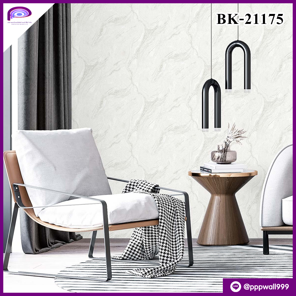 ลายหินอ่อน สีขาว เทา BK 21175