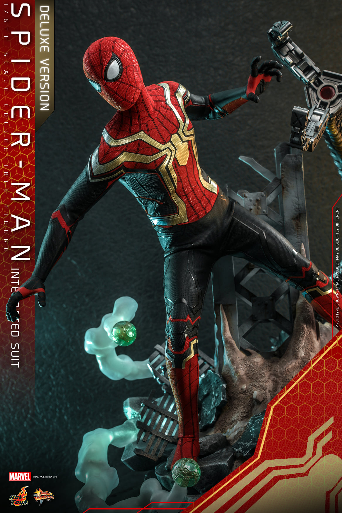 Hot Toys MMS624 1/6 Spider-Man: No Way Home - Spider-Man Integrated Suit (Deluxe Version)