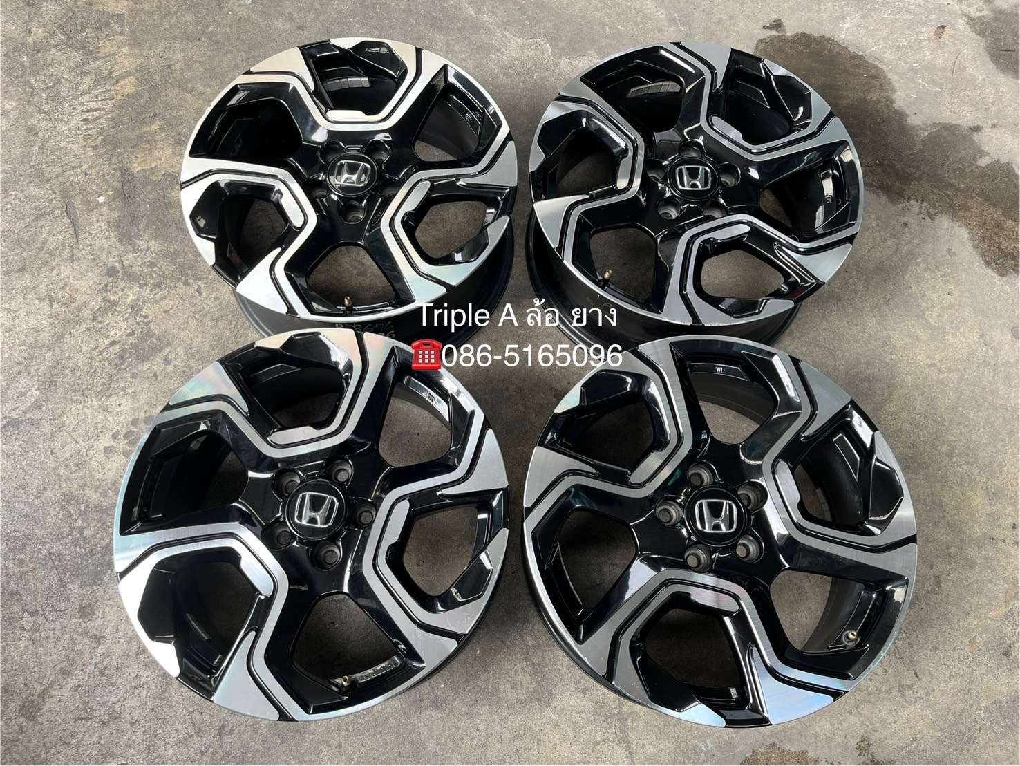 ✨ล้อแม็ก 5รู114✨Honda CRV G5 ตัวท็อป ขอบ 18 ดำหน้าเงา