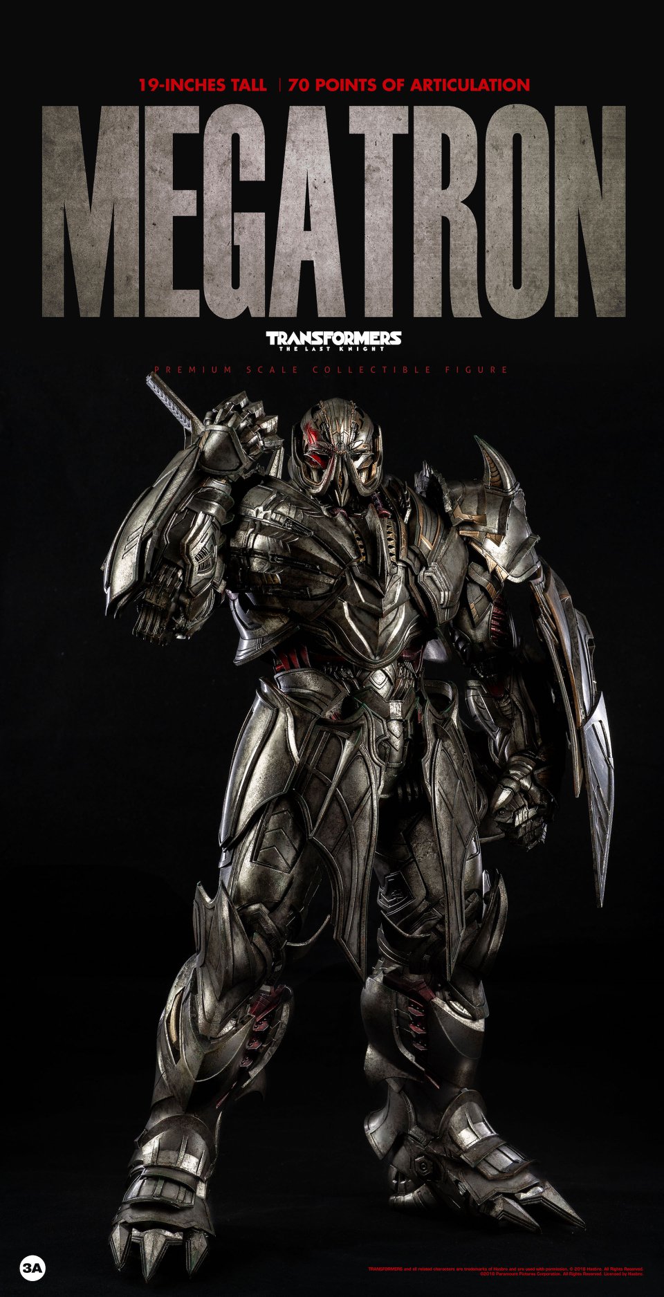 3A TOYS 3A18103 TRANSFORMERS: THE LAST KNIGHT - MEGATRON