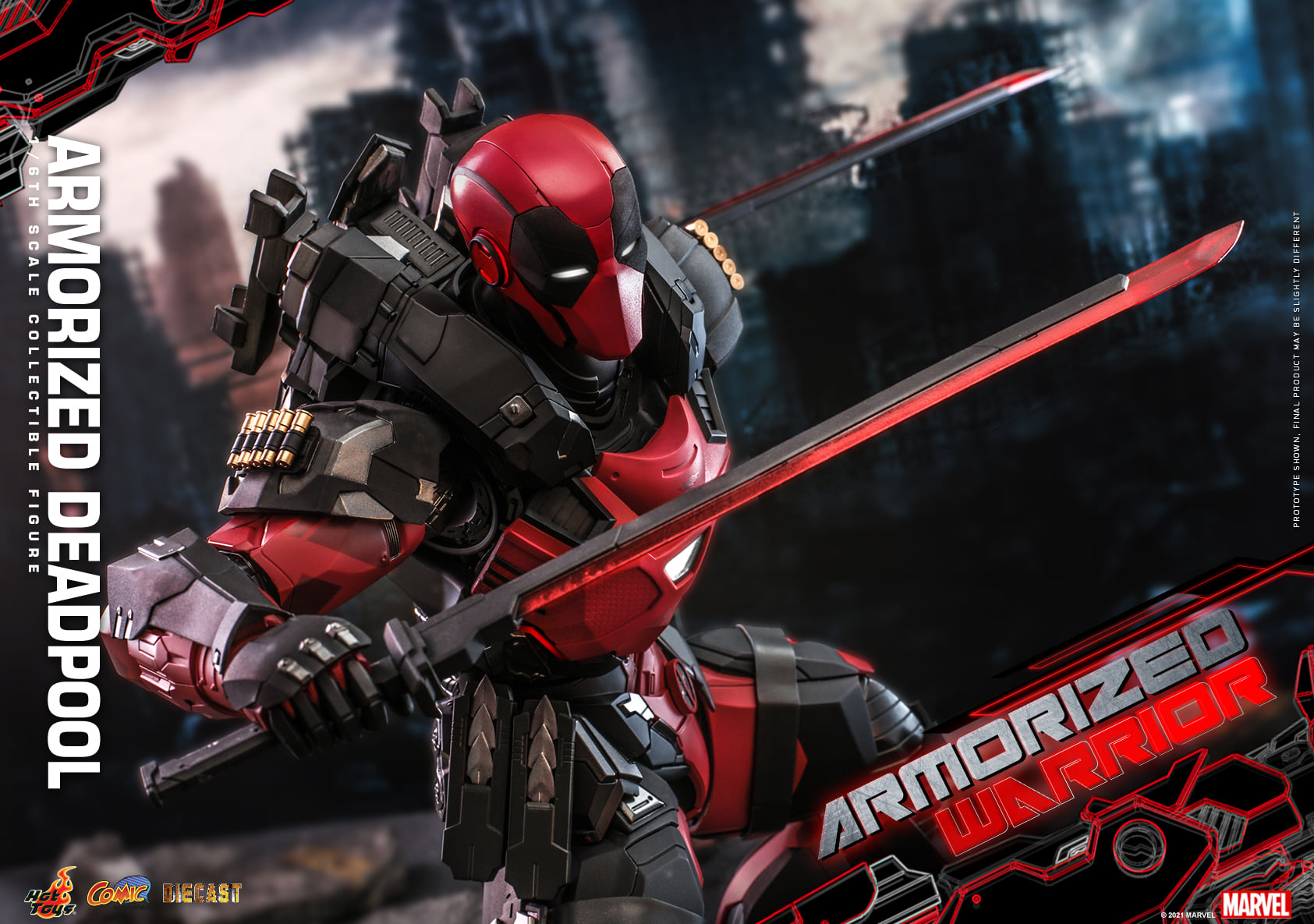 Hot Toys CMS09D42 1/6 Armorized Warrior - Armorized Deadpool (SE)