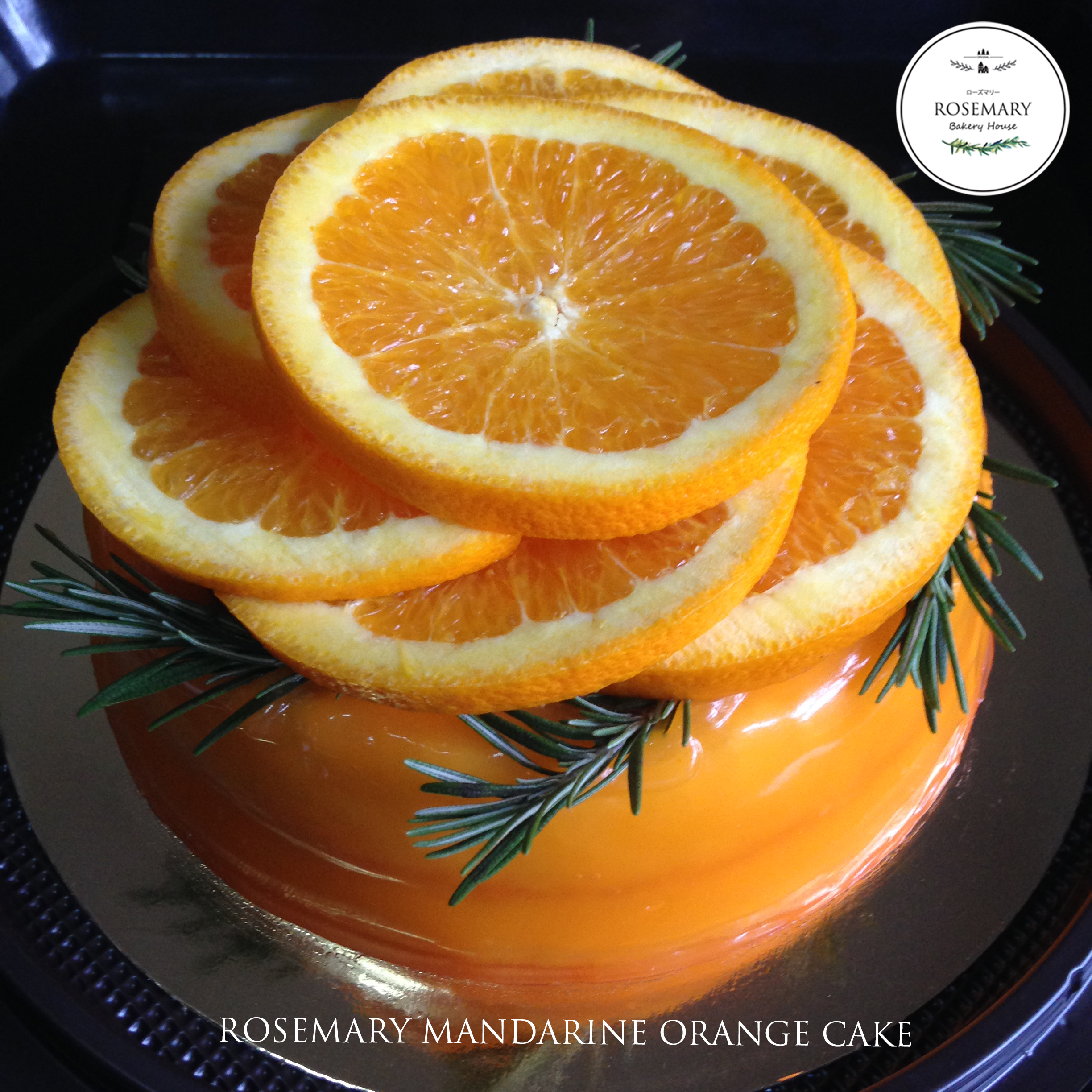 🍊 เค้กส้มแมนดาริน🍊 (ขนาด 1 ปอนด์) 1 ชั้น/ Mandarine Orange Cake (1 Pound / 6" x 6") 1 Layer