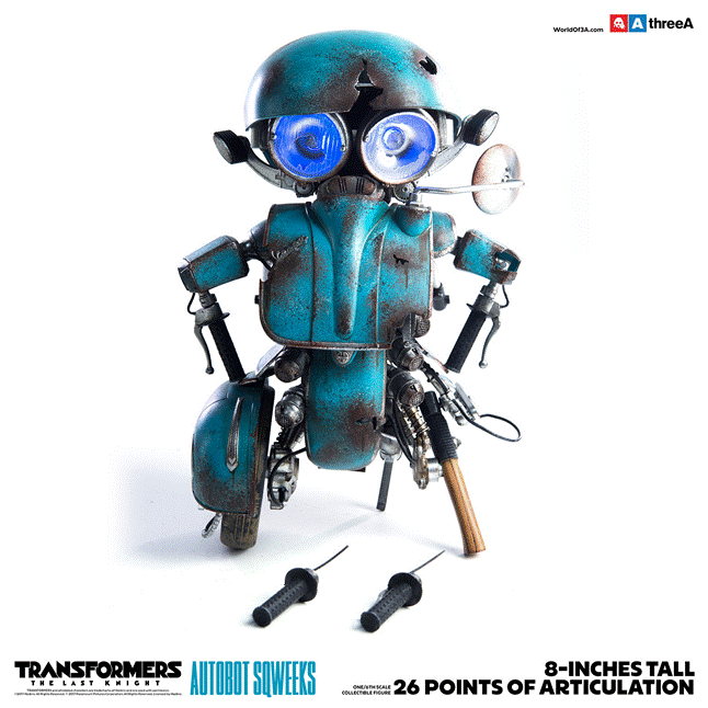 ThreeA x Hasbro Transformers The Last Knight - Autobot Sqweeks (Limited Version)