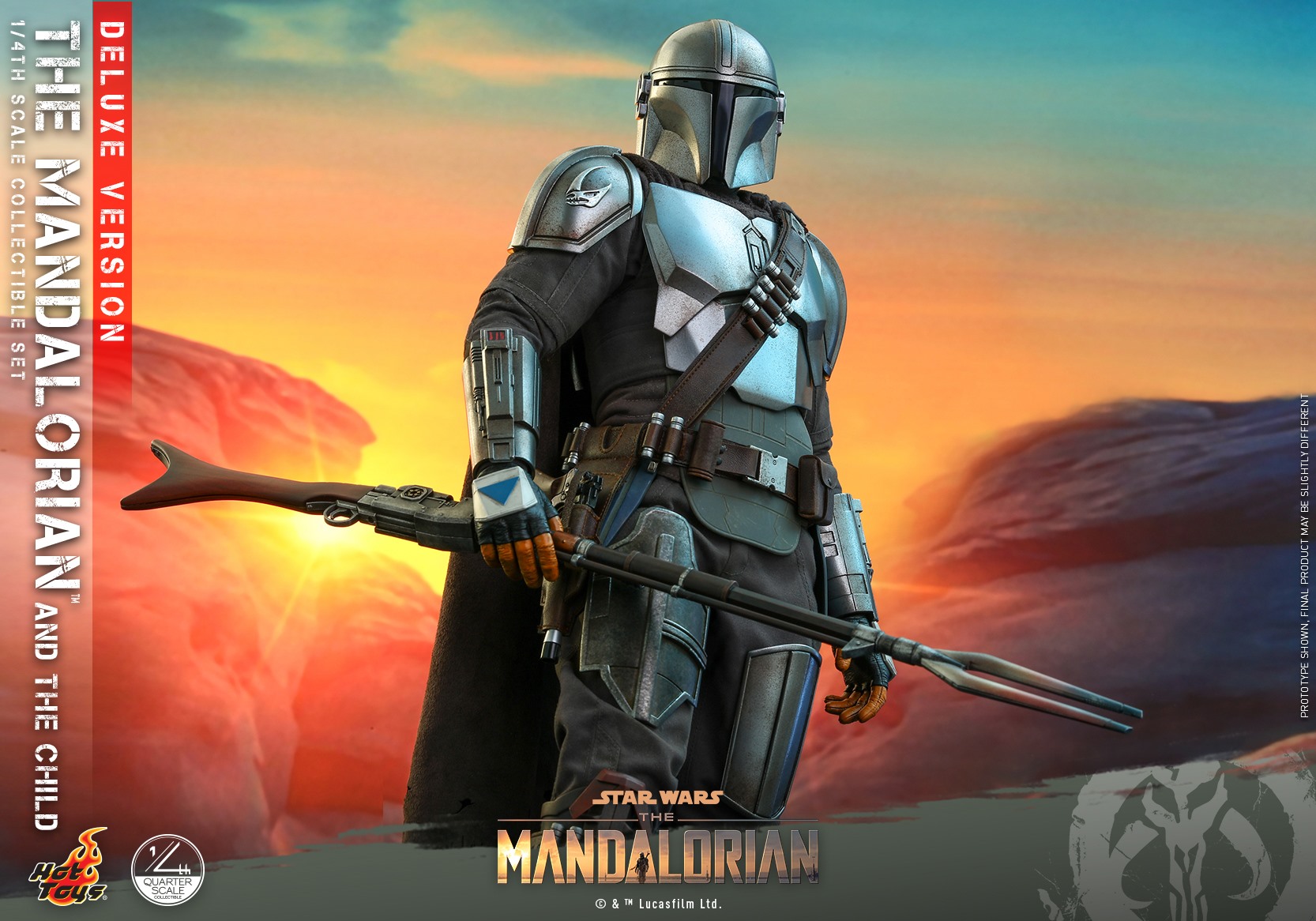 Hot Toys QS017 1/4 Star Wars™ The Mandalorian™ - The Mandalorian & The Child (Deluxe Version)