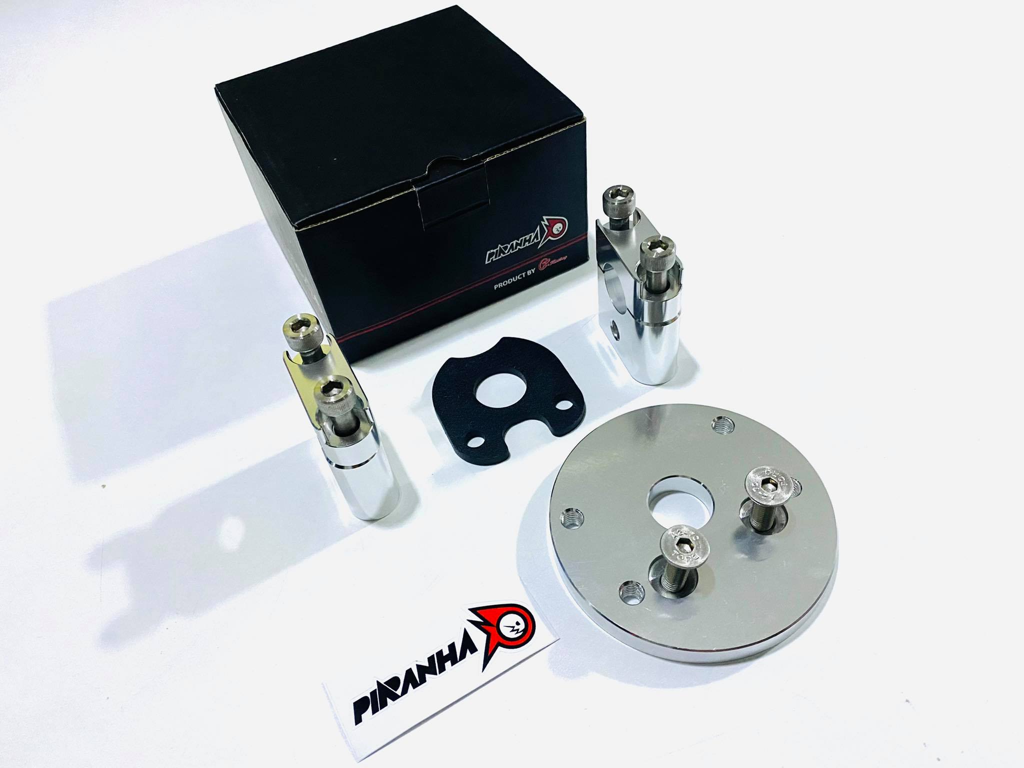 แผงคอc70 CNC STEED CUB แป้นดำ+ตุ๊กตา สีชุบ