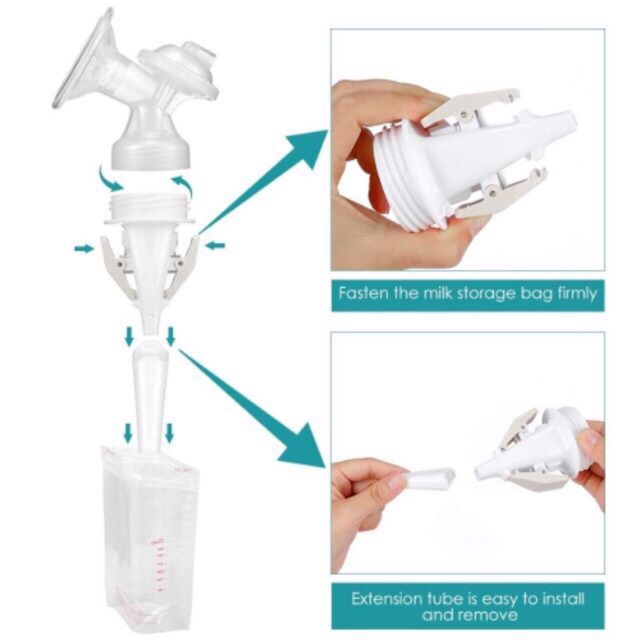 YOUHA PLUS (ยูฮา พลัส) transfer clip ข้อต่อหนีบถุงนม (จำนวน 1 ชิ้น)