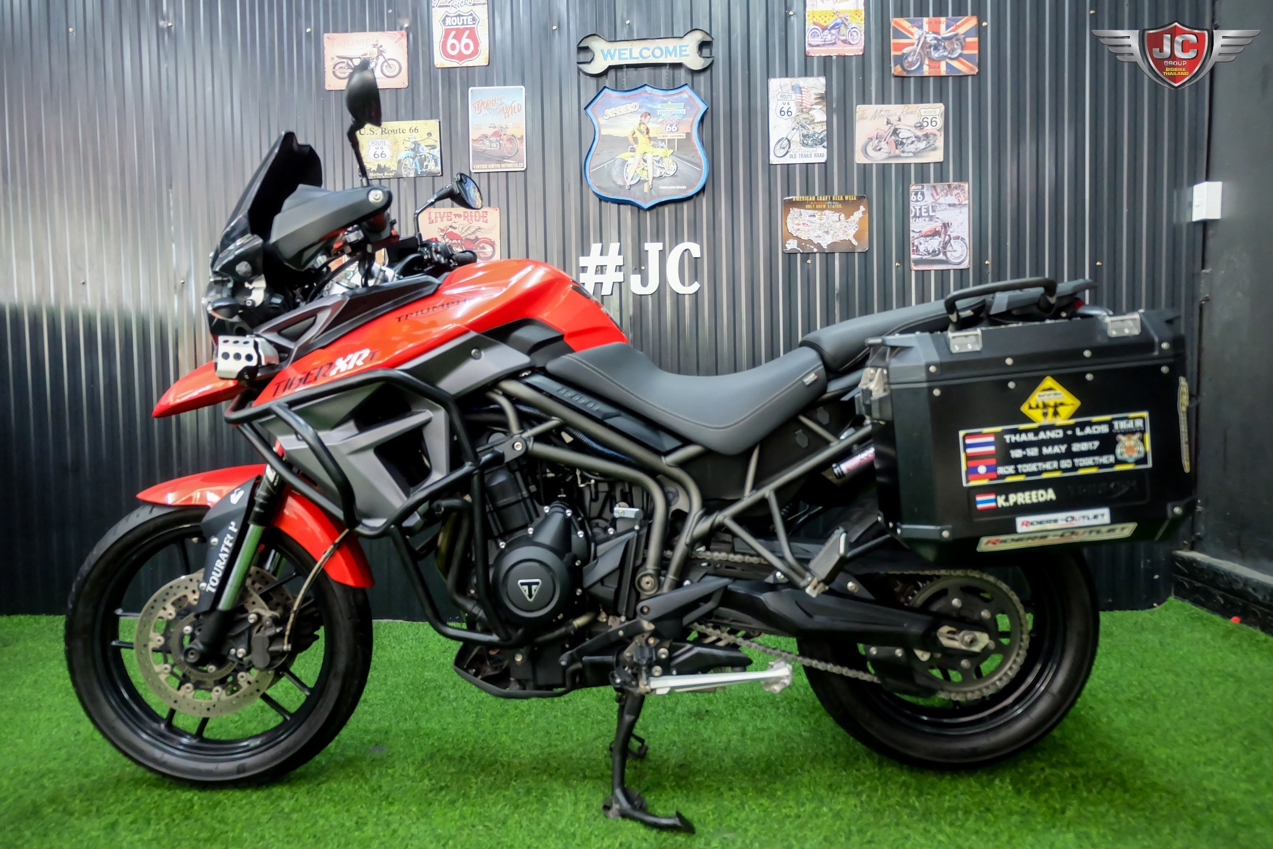 🐯 เสือส้มมาแล้ววว....เอาใจสาย Touring กันหน่อย 🤗 Tiger800XRT จดปี2017 Top สุดในรุ่นล้อแม็ค‼️