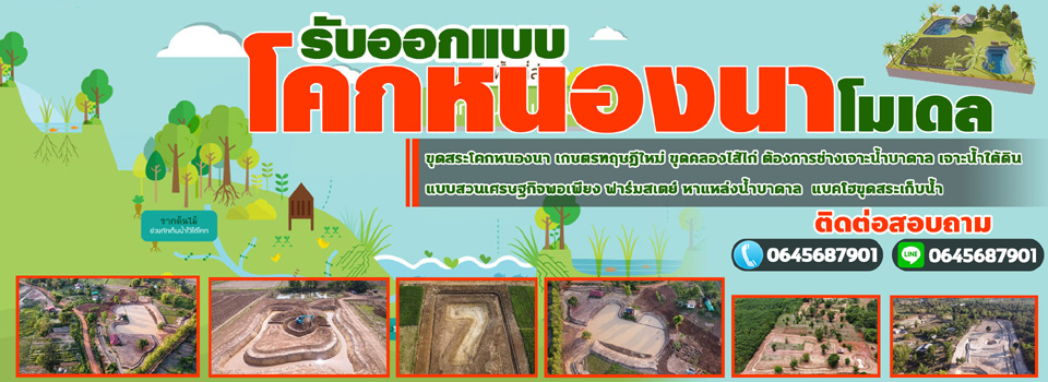 รับออกแบบโคกหนองนาโมเดล