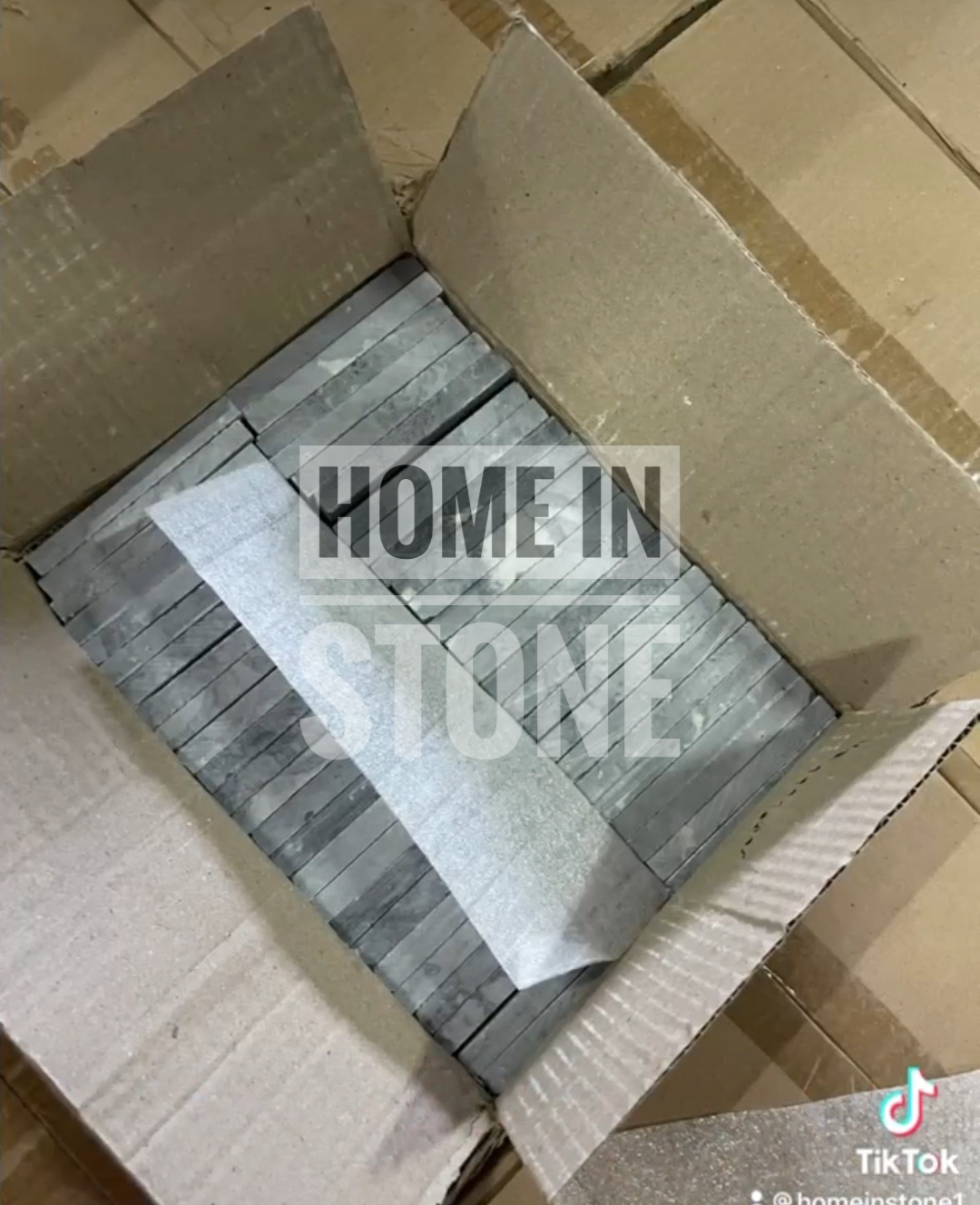 หินธรรมชาติ ลายสวย รุ่นไวท์คลาวดี้ ขนาด 10x10