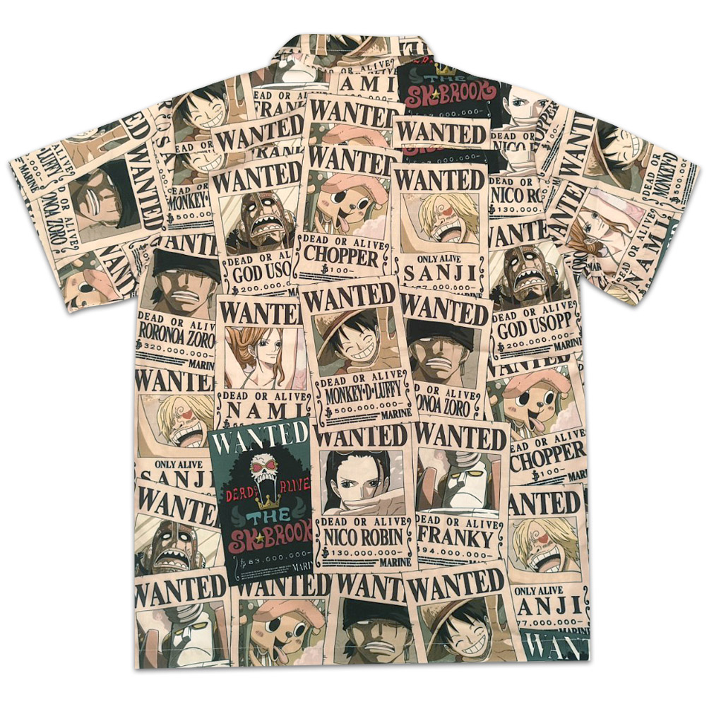 เสื้อฮาวายวันพีซ Hawaii shirt One Piece Wanted