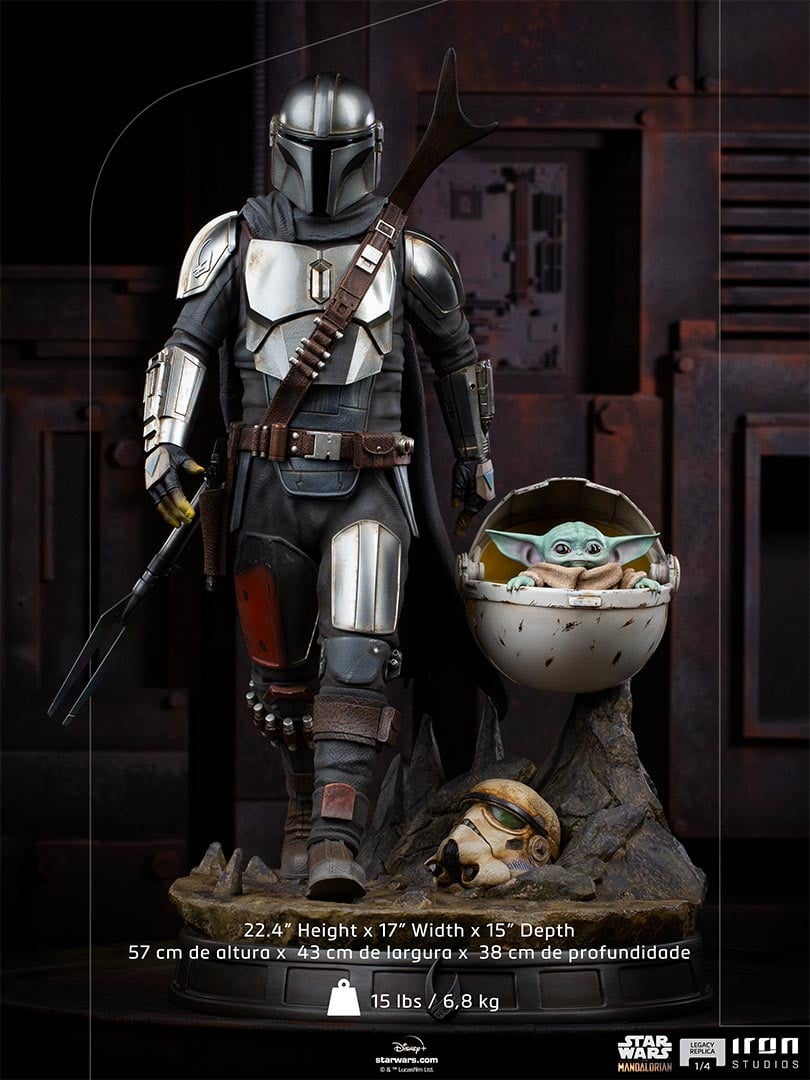 Iron Studios Legacy Replica 1/4 The Mandalorian - The Mandalorian and The Child