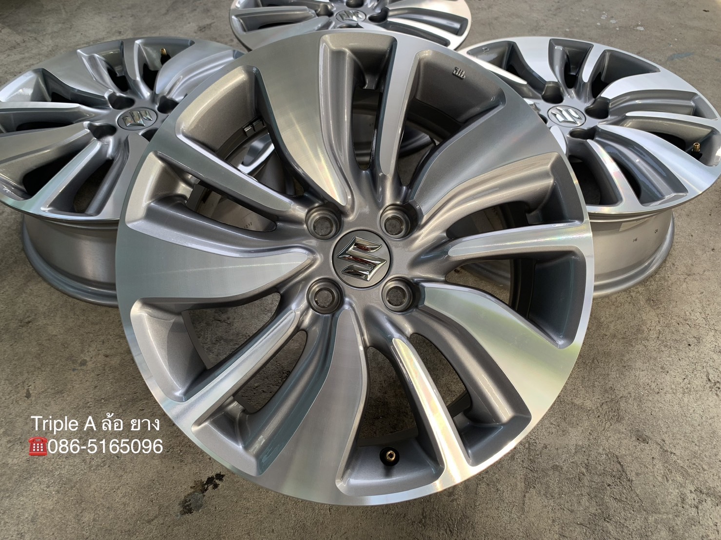 ✨ล้อแม็กป้ายแดง✨Suzuki Swift รุ่นใหม่ล่าสุด ขอบ 16 เทาหน้าเงา💖สวยกริ๊บ💖