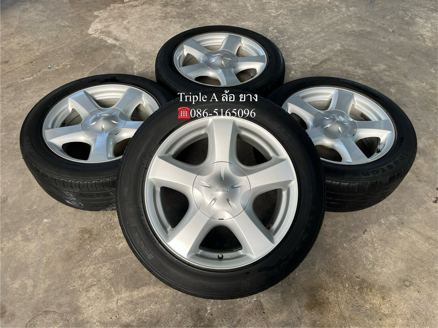 ✨ล้อแม็ก✨ISUZU V-Cross ขอบ 17 พร้อมยาง 225-55-17 Firestone ปี 20
