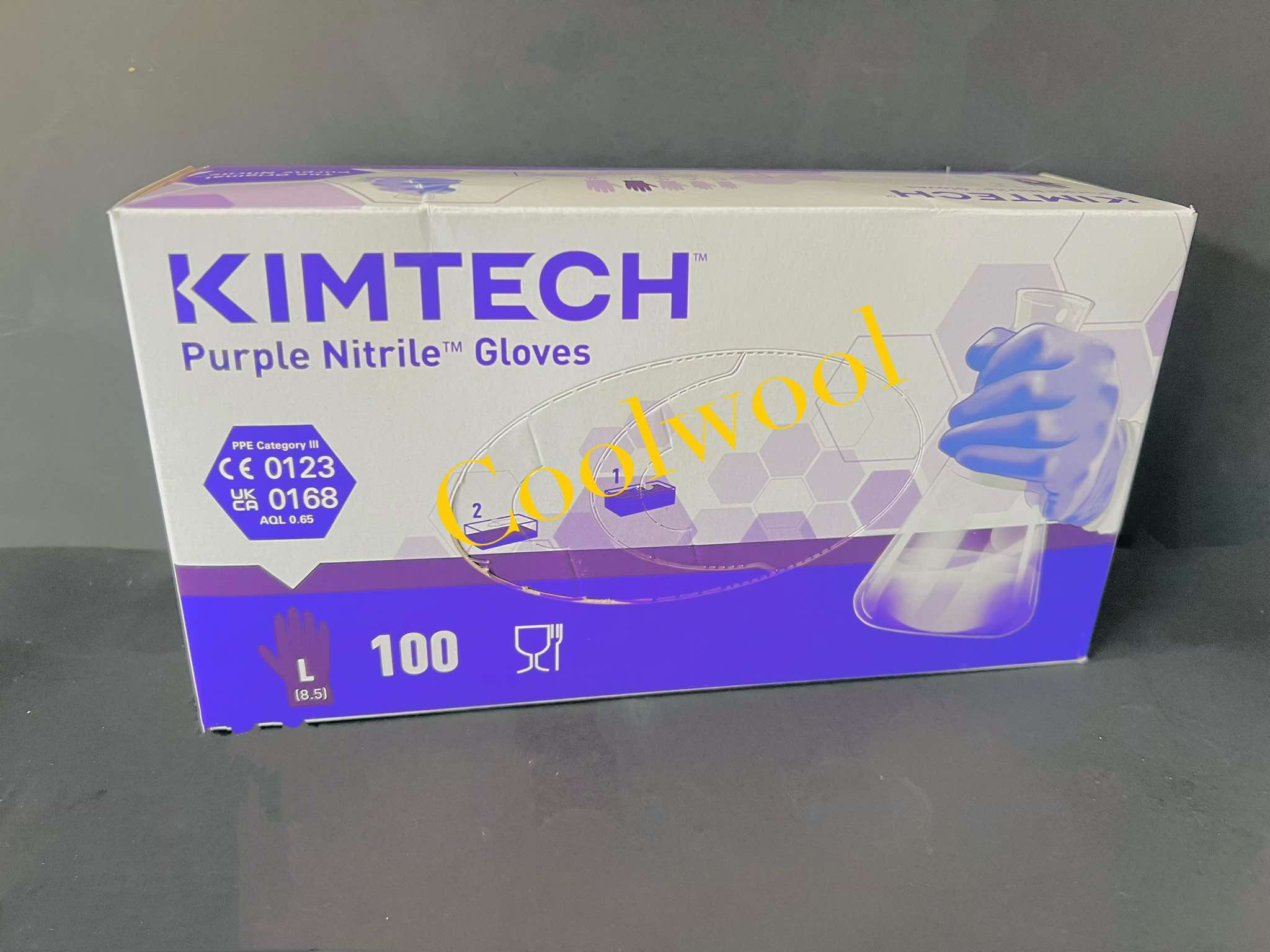 Kimtech™ Purple Nitrile Gloves (100ชิ้น/กล่อง)