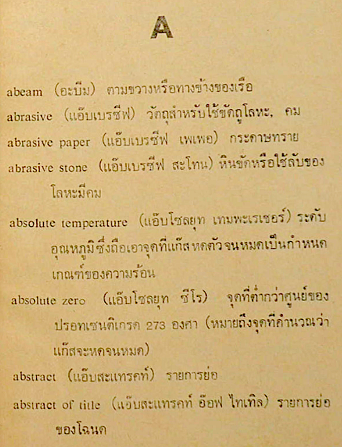 พจนานุกรม ศัพท์ก่อสร้าง อังกฤษ-ไทย English-Thai Construction Dictionary