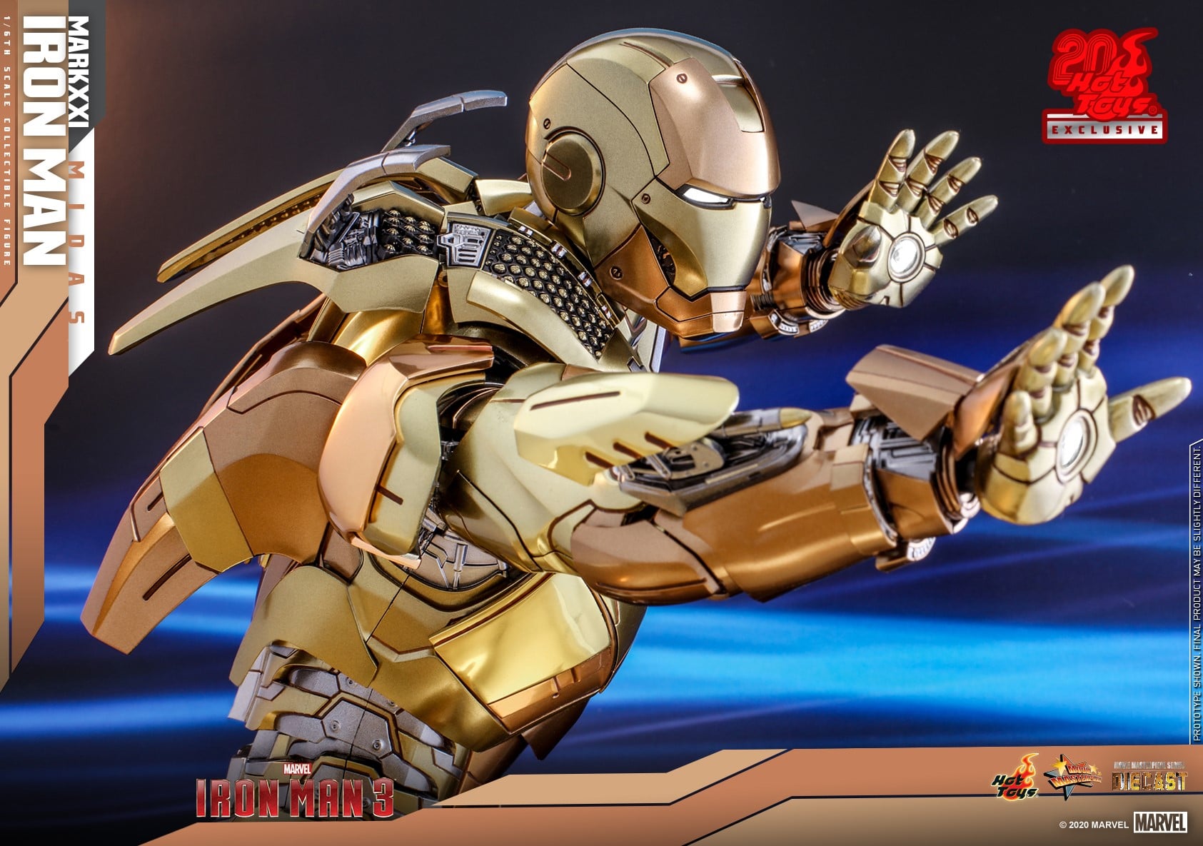 Hot Toys MMS586D36 Iron Man 3 - Iron Man Mark XXI (Midas) [Exclusive]
