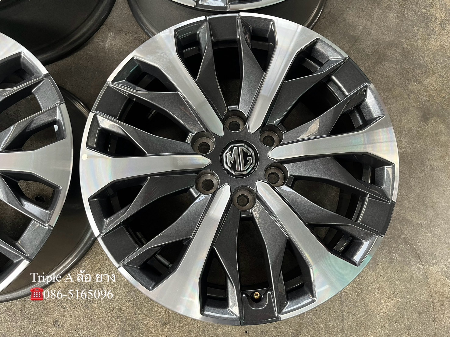 ✨ล้อแม็กป้ายแดง✨6รู130 MG Extender รุ่นใหม่ ขอบ 18 เทาหน้าเงา💖สวยกริ๊บ💖