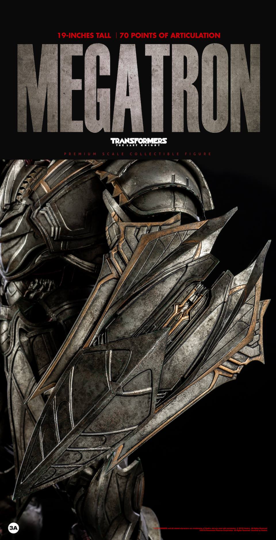 3A TOYS 3A18103 TRANSFORMERS: THE LAST KNIGHT - MEGATRON