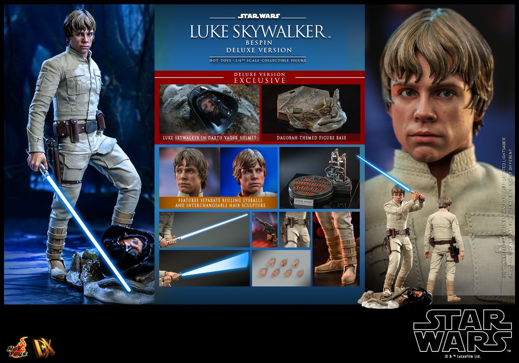 Hot Toys DX25 1/6 Star Wars: The Empire Strikes Back™ - Luke Skywalker™ (Bespin™) [Deluxe Version]