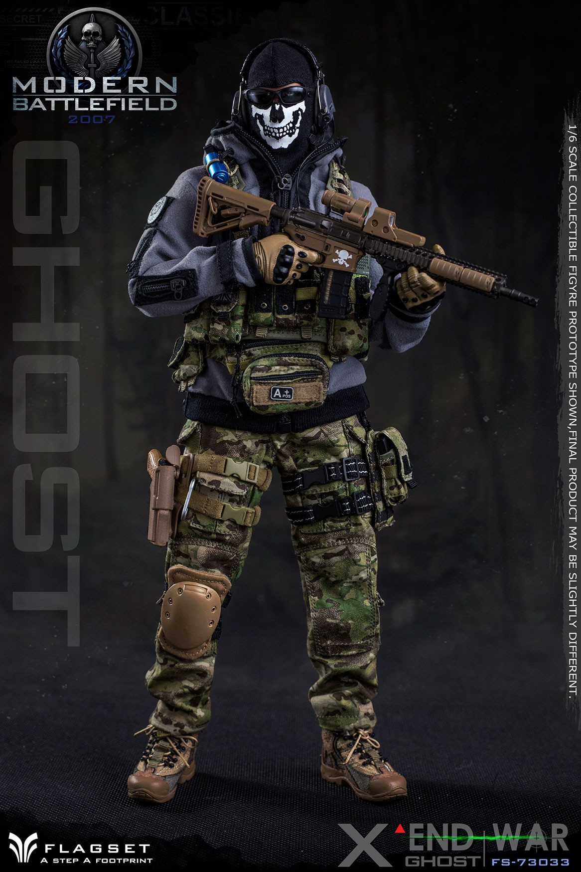 FLAGSET FS-73033 1/6 Modern Battlefield - End War Ghost