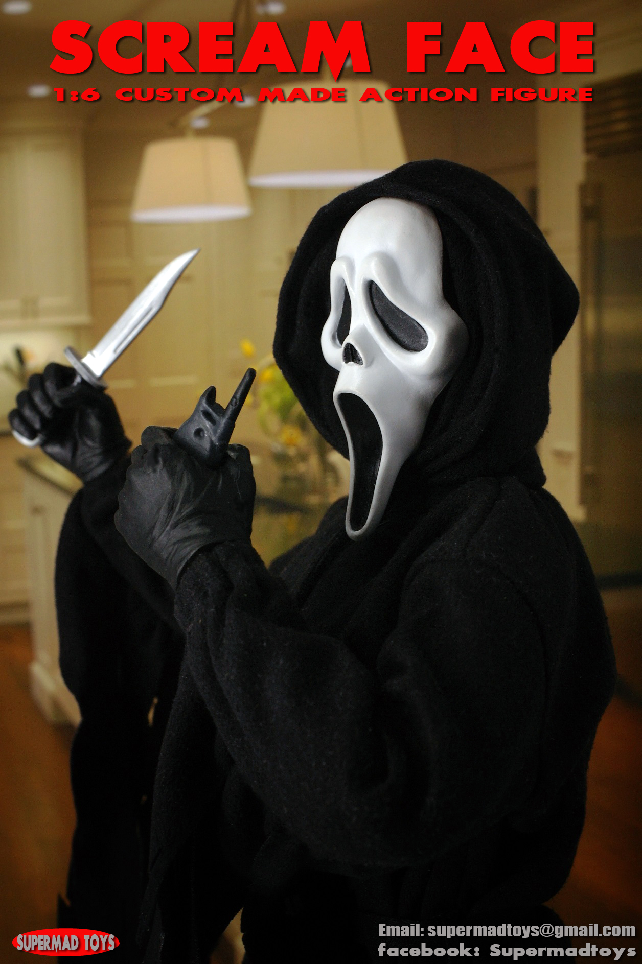 SUPERMAD TOYS 1/6 SCREAM FACE