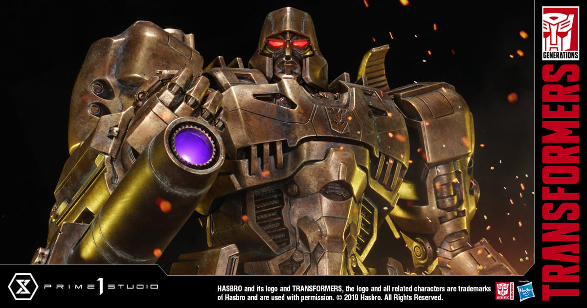 Prime 1 Studio PMTF-02AG Transformers G1 - Megatron (Antique Gold Version)