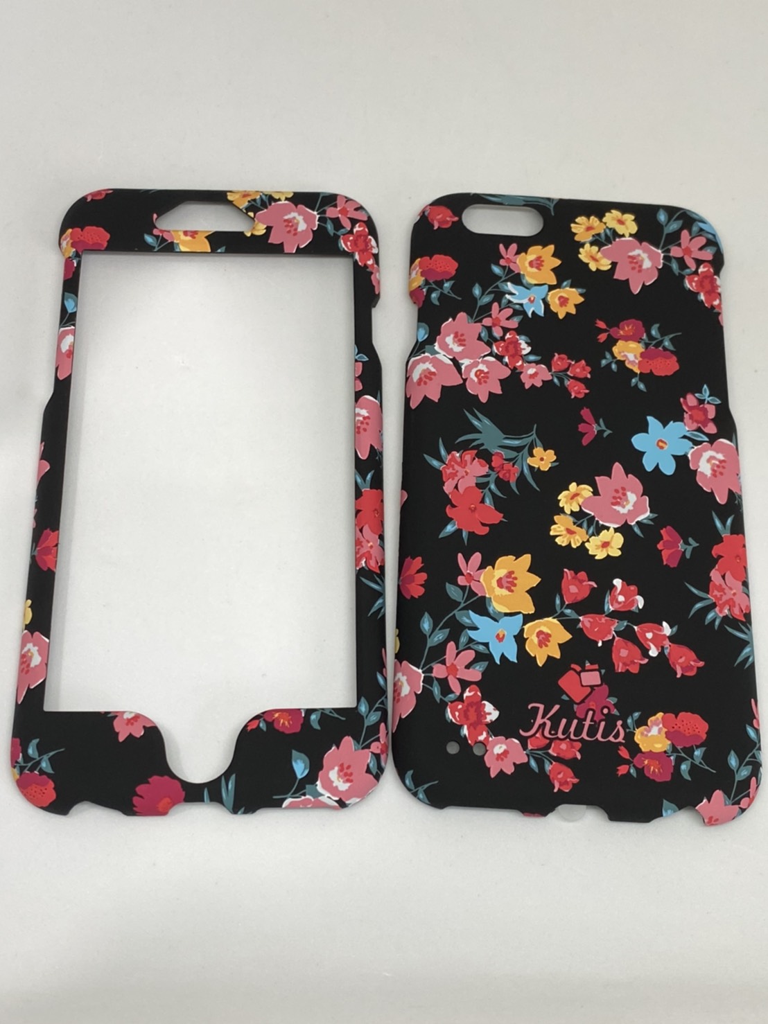 เคสคูทิส(Kutis)เคสไอโฟน6,6S(ลายดอกไม้หลากสี)มาใหม่ เคสประกบหน้า-หลัง เคสเรืองแสง เคสลายวินเทจ ร้านSuperhero Klongthom