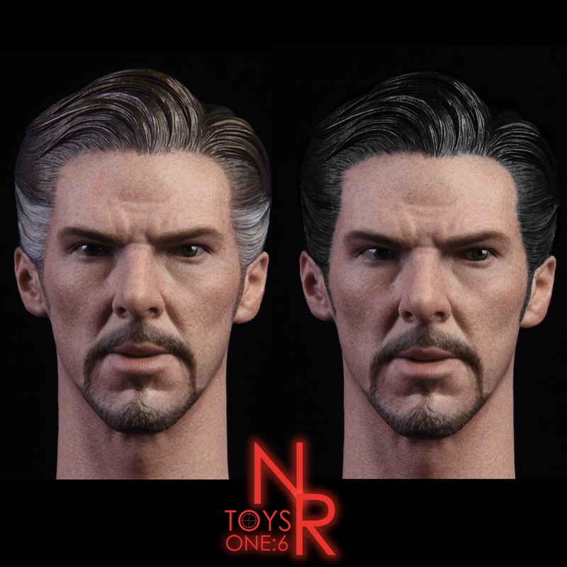 NRTOYS NR13B Dr.Singular 2.0 Headsculpt (White hair direct view)