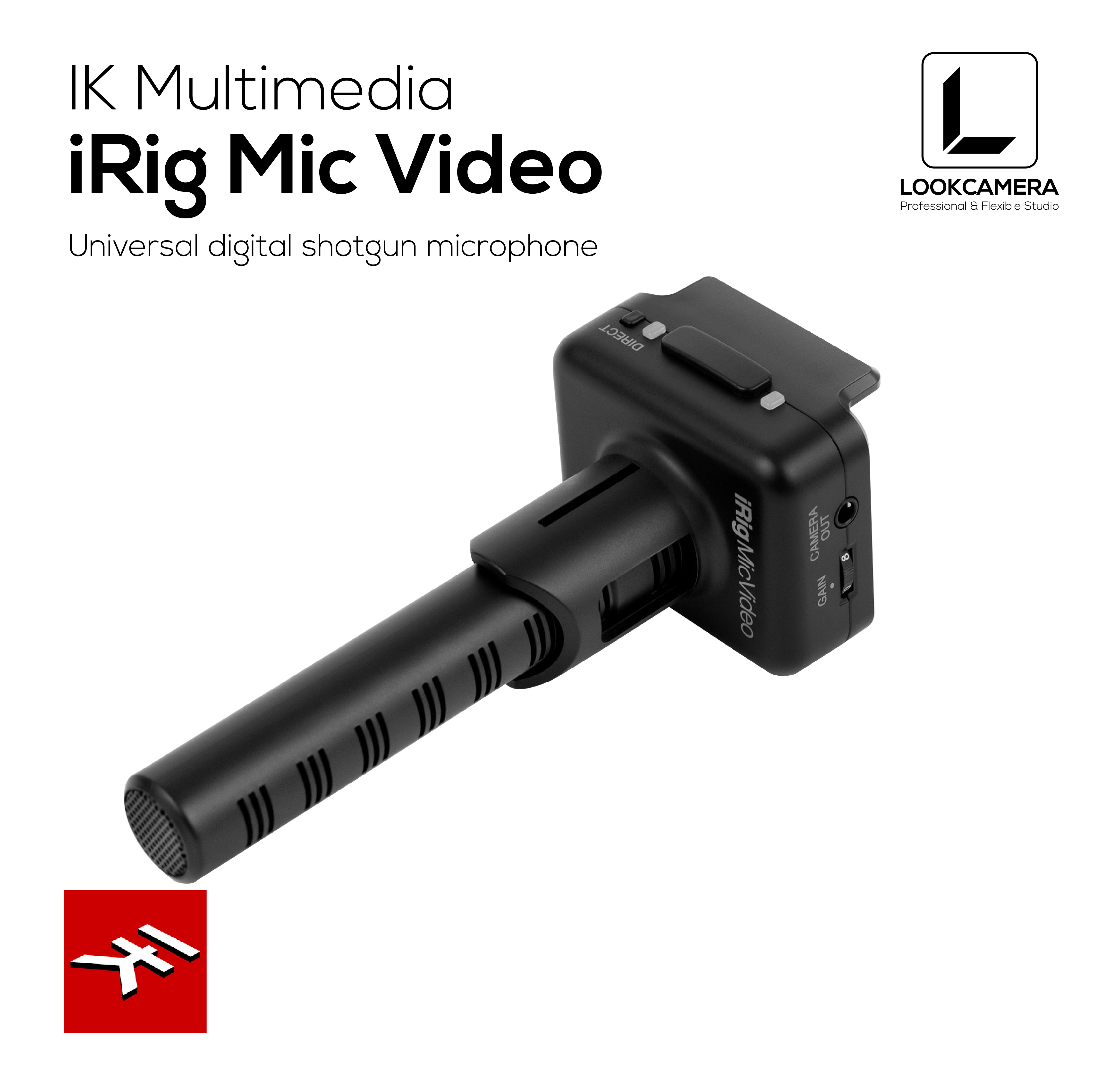 IK Multimedia iRig Mic Video ไมโครโฟนบันทึกเสียงแบบ Shotgun คุณภาพ