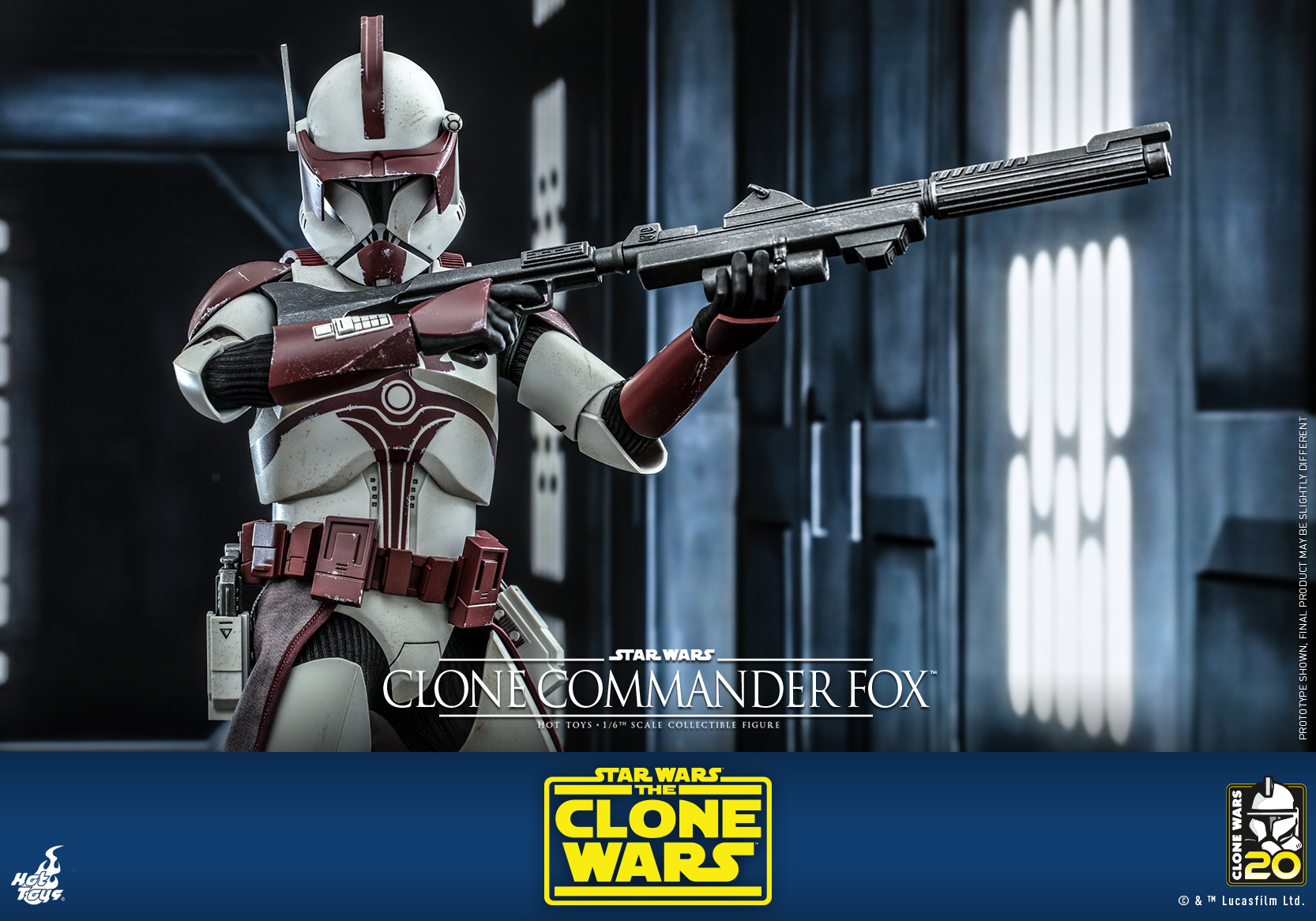 Hot Toys TMS103 1/6 Star Wars: The Clone Wars™ - Clone Commander Fox™