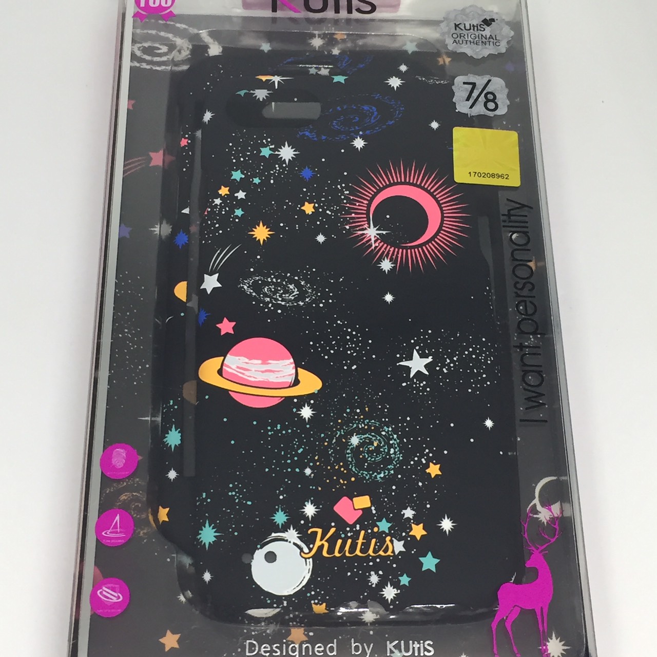 เคสคูทิส(Kutis)เคสไอโฟน7,8,SEปี2020(ลายอวกาศ)มาใหม่ เคสประกบหน้า-หลัง เคสเรืองแสง เคสลายวินเทจ ร้านSuperhero Klongthom