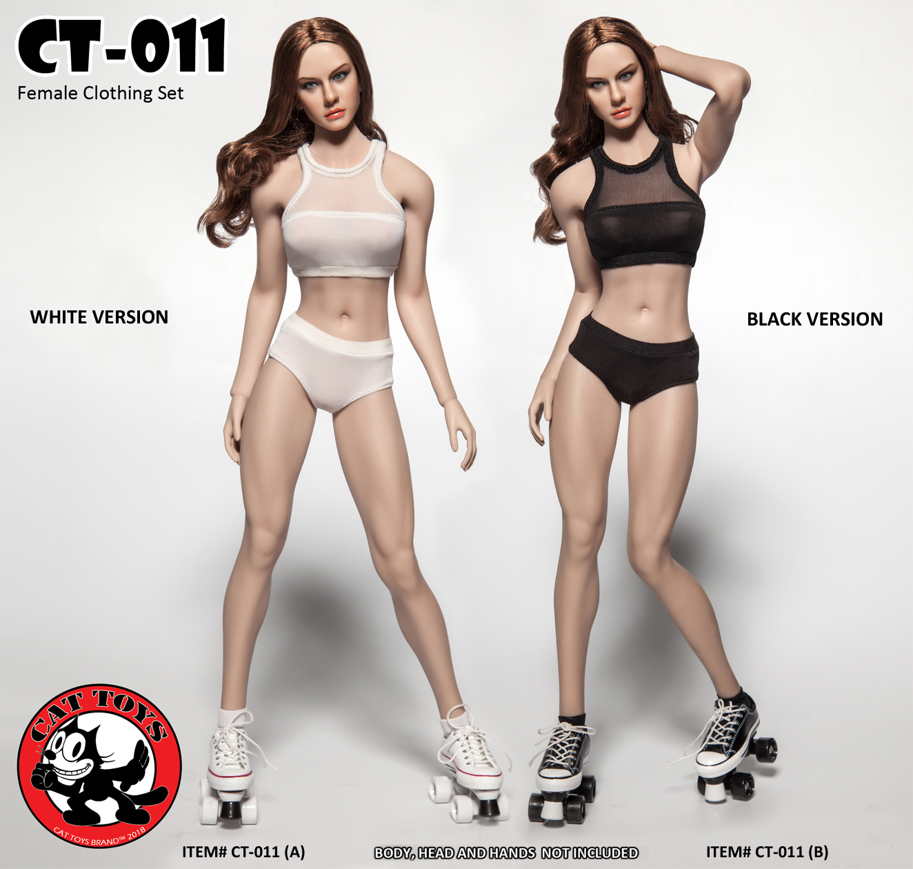 Cat toys CT011B Black Fitness Female Clothing Set