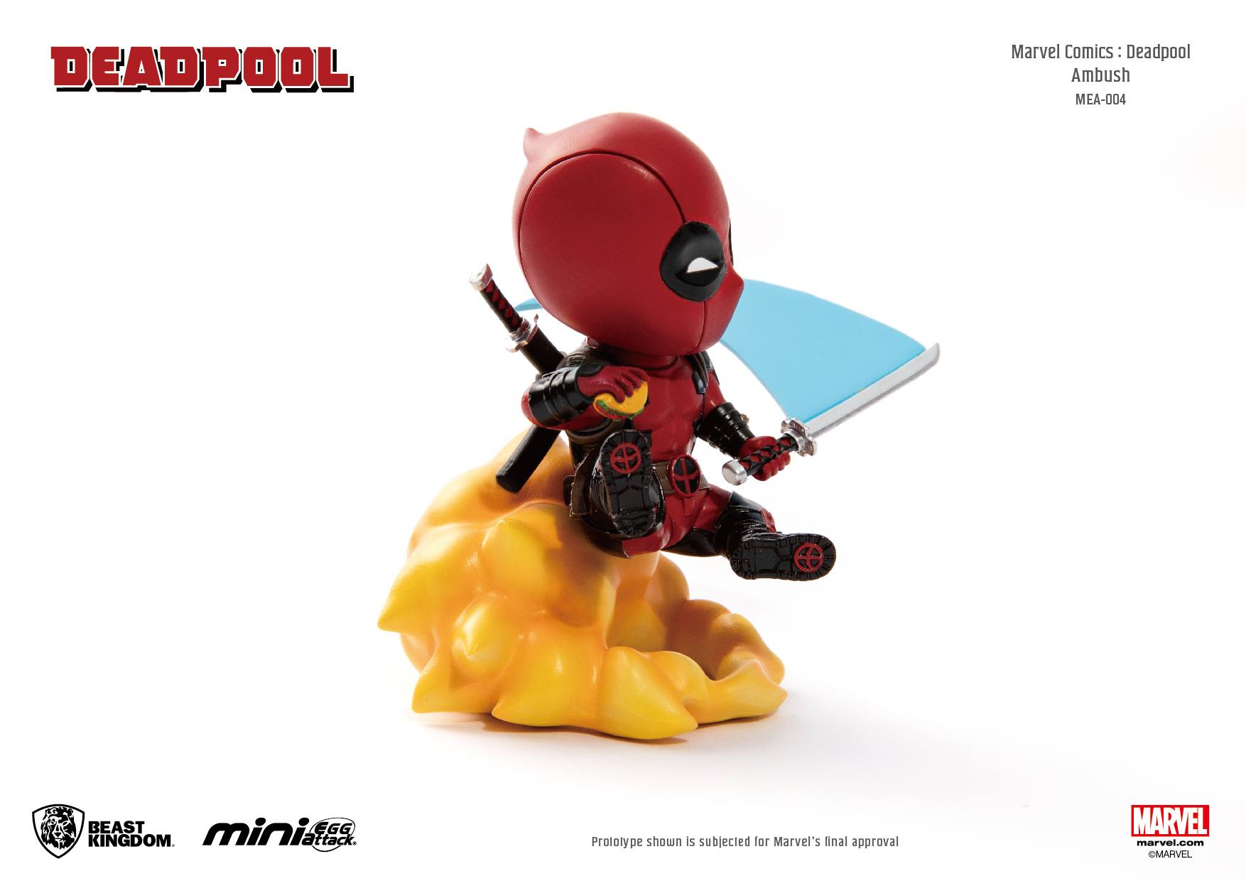 Beast Kingdom 4" Mini Egg Attack MEA-004 Marvel Comics - Deadpool